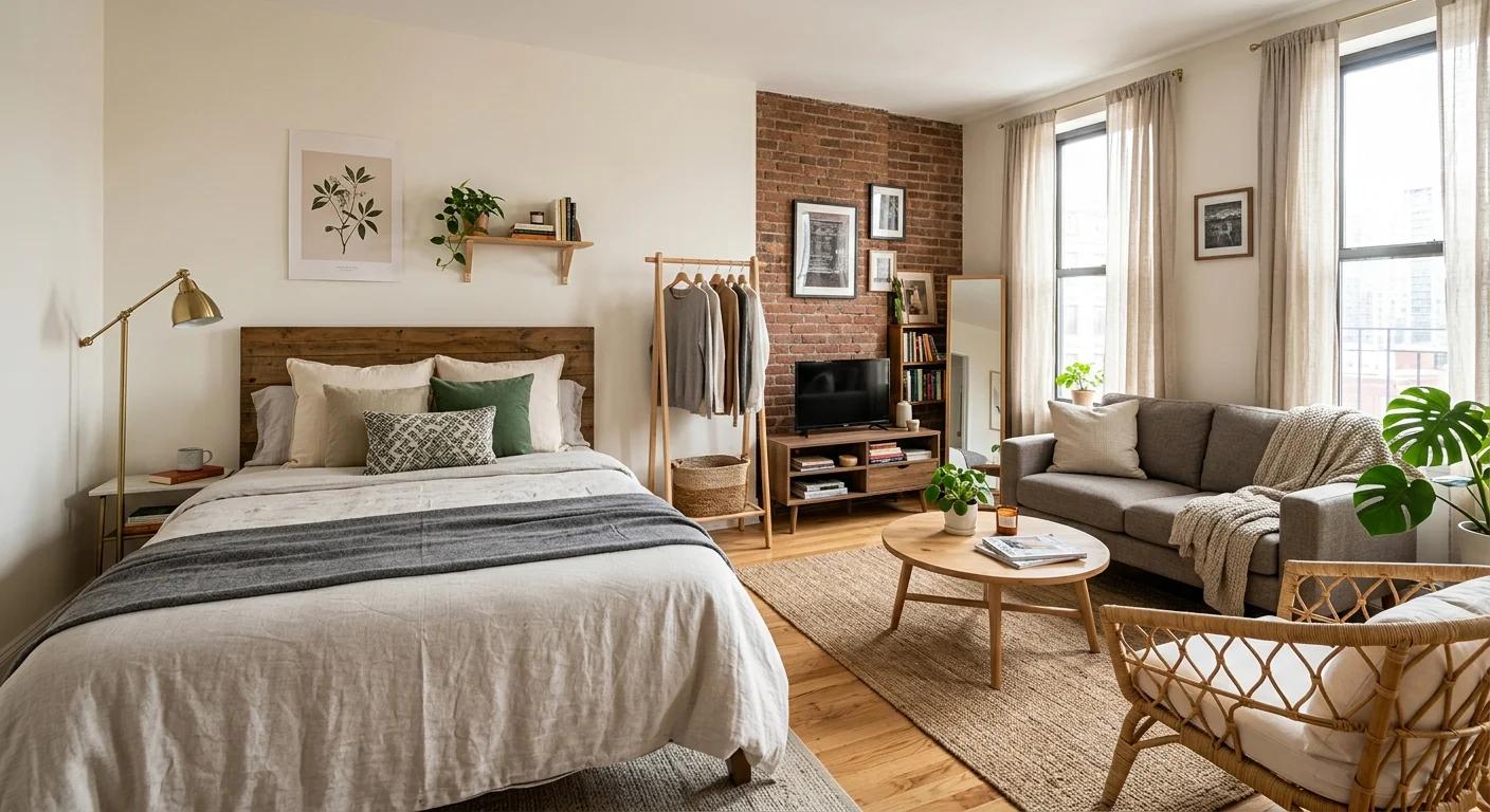 How Much Space Do You Need for a Bedroom with a Mini Living Room Combo?