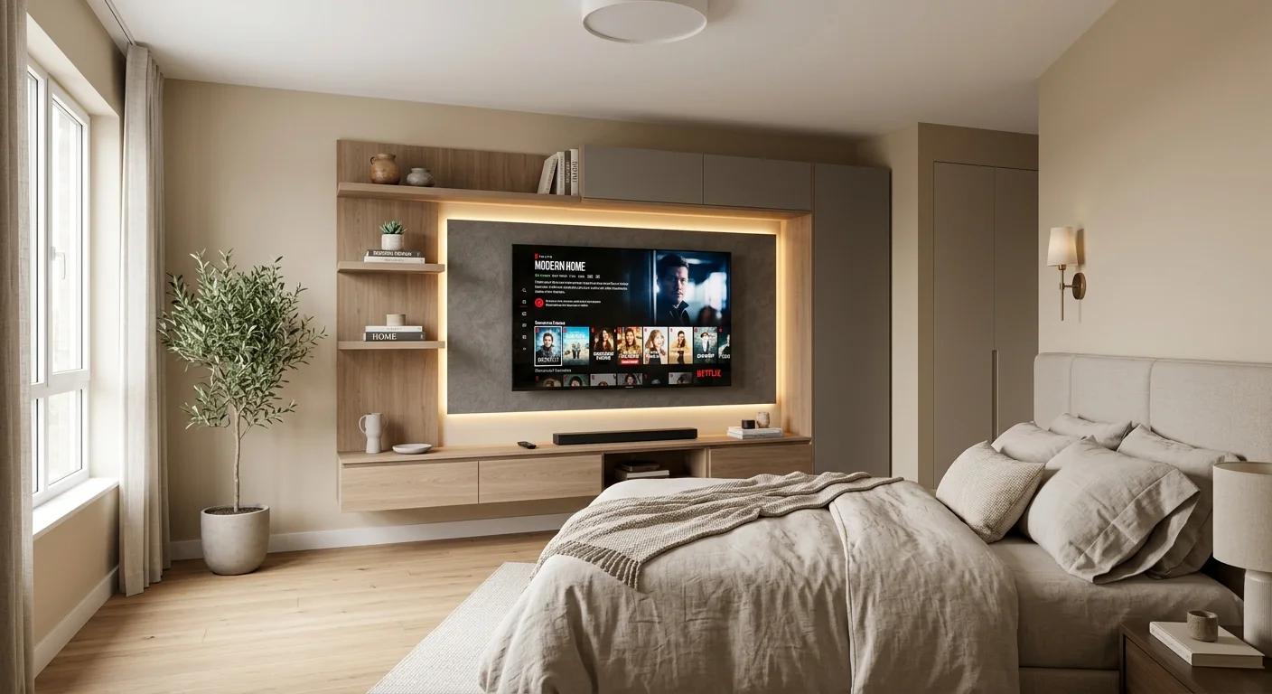 12 Sleek TV Showcase Designs for Bedrooms (Modern & Space-Saving)