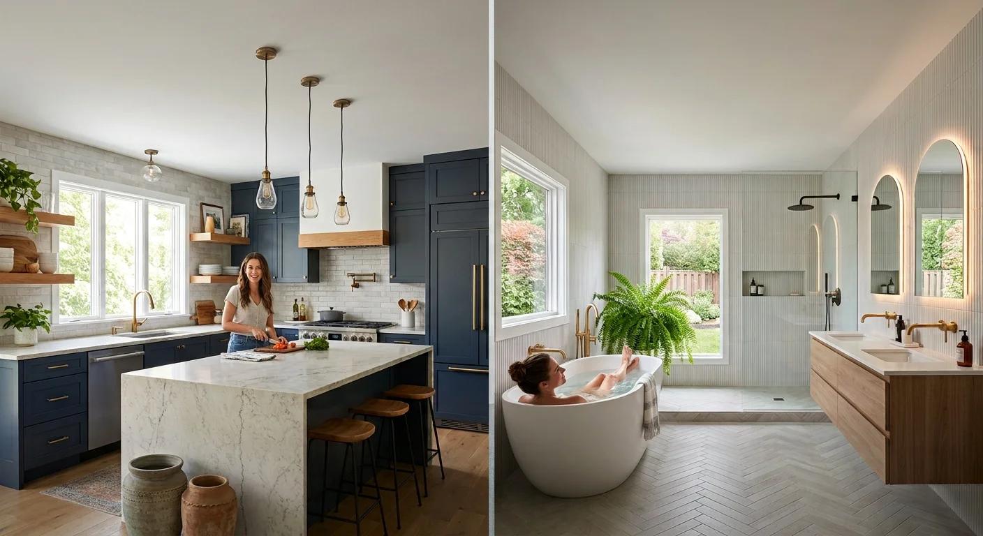 What are the Biggest Kitchen and Bathroom Remodeling Trends Right Now?